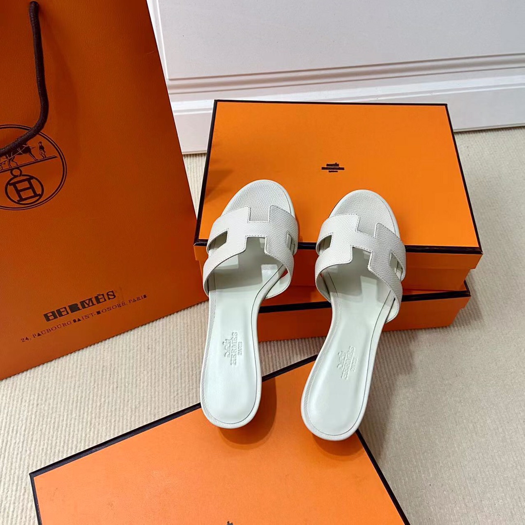 에르메스 올수공 오아시스 슬리퍼 샌들 앱송 35